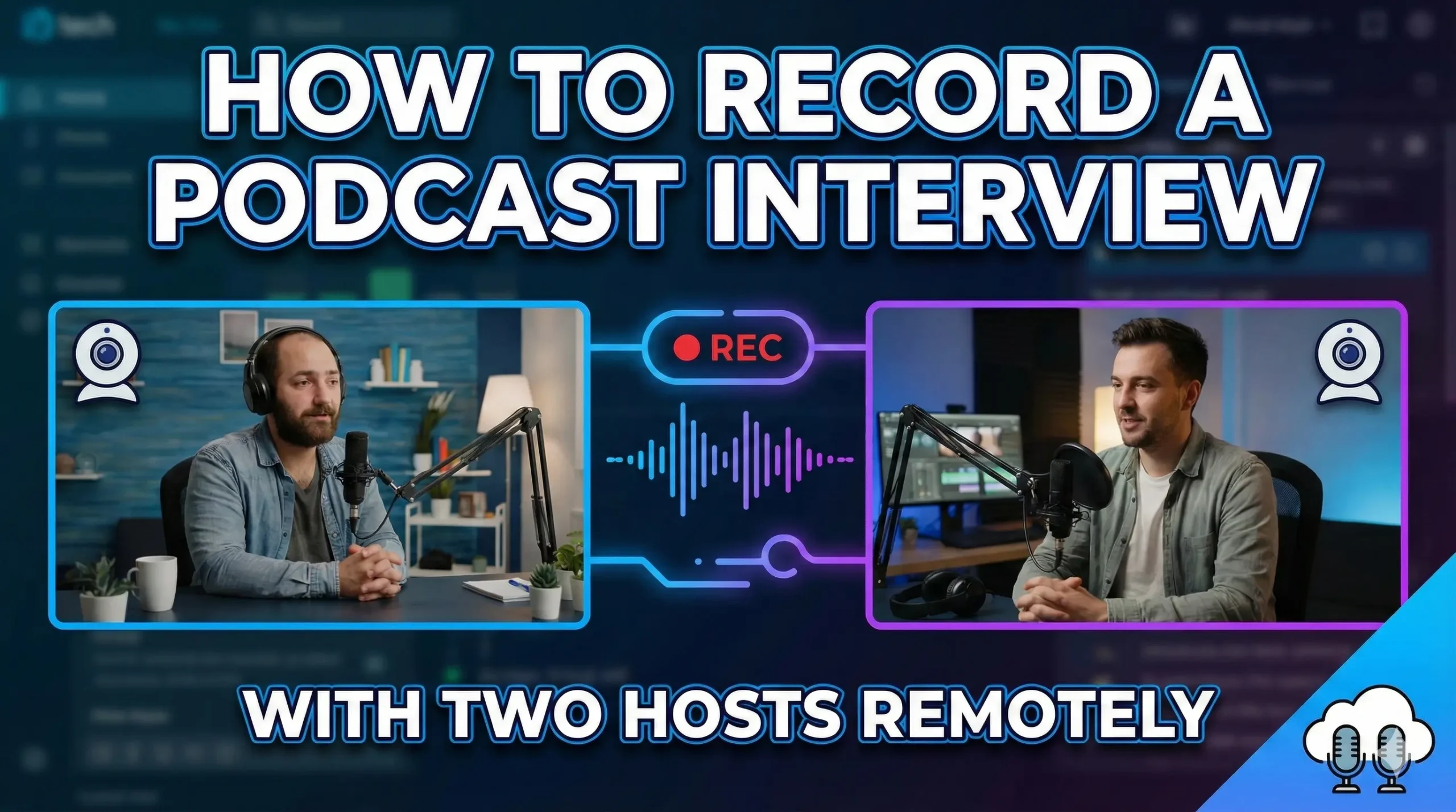 How to record a Podcast Interview with two hosts remotely? 3 (Ways)